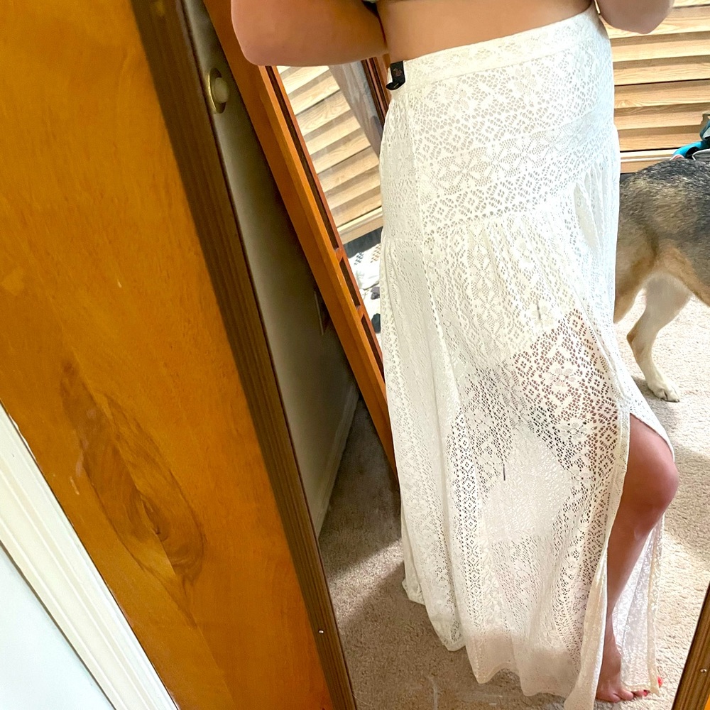 Hollister Lace Maxi Skirt